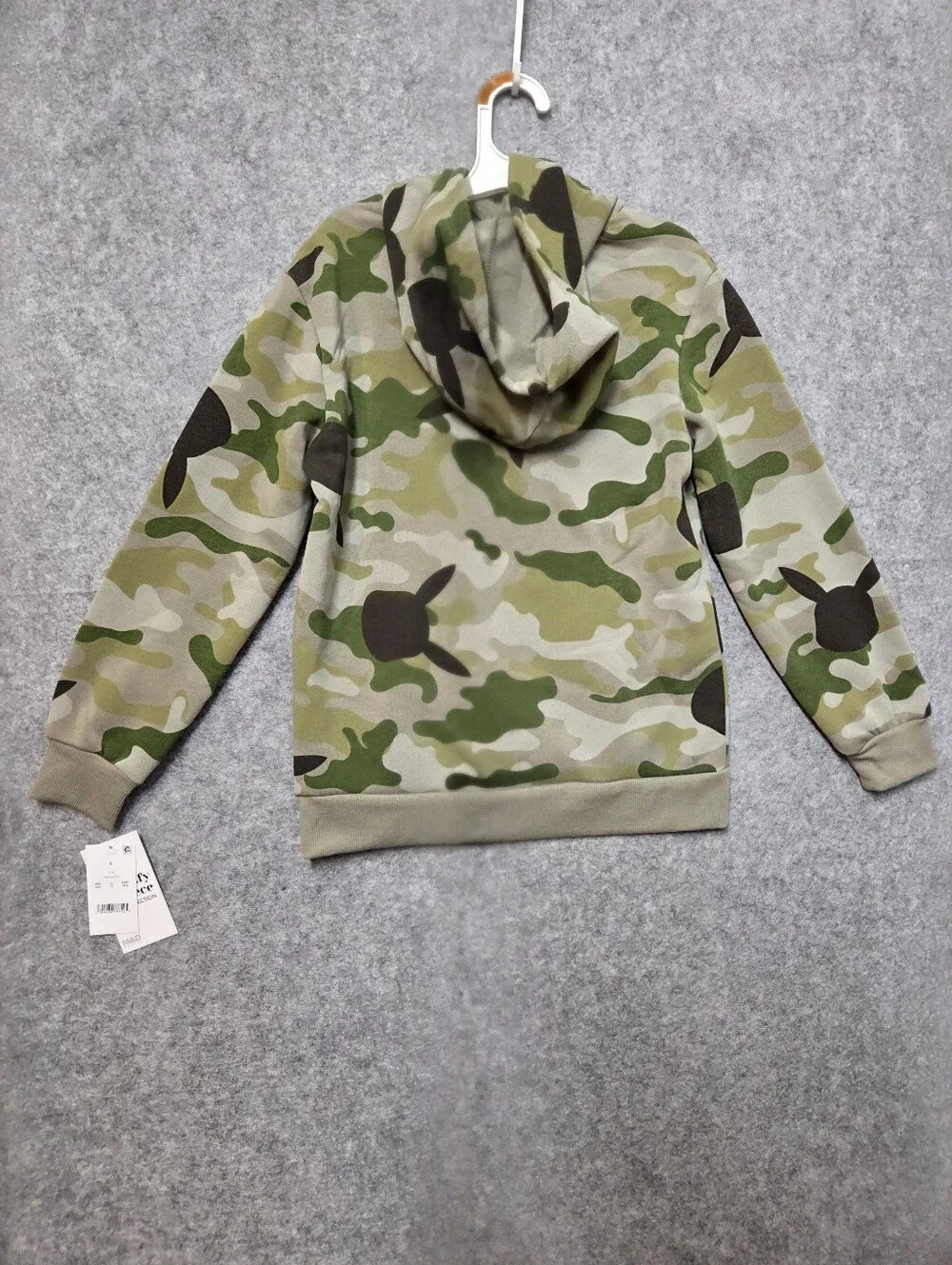 Pokemon Green Camo Pikachu Pullover Hoodie XXL Nwt